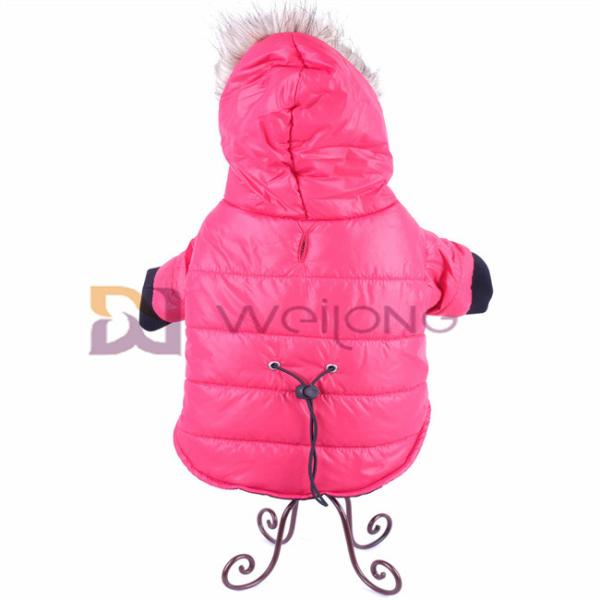 Buy cheap Wadding Snaps Filling Opening Fur Hood Pet Clothing Hoodie Polyester dog outerwear from wholesalers