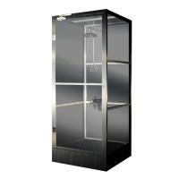 Buy cheap Enclosed Emergency Shower With Eye Wash Organic Glass And Stainless Steel product