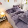 Buy cheap Princess Style Grey Purple Shaggy Warm Mink Velvet Crystal Duvet Cover Set for Winter from wholesalers