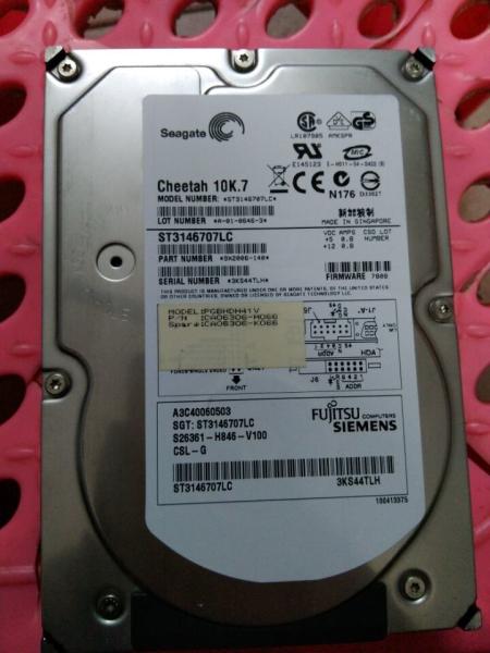 Buy cheap 40K1024 39R7310 26K5822 ST3146707LC 146.8GB 80-pin SCSI hard disk for FUJITSU from wholesalers