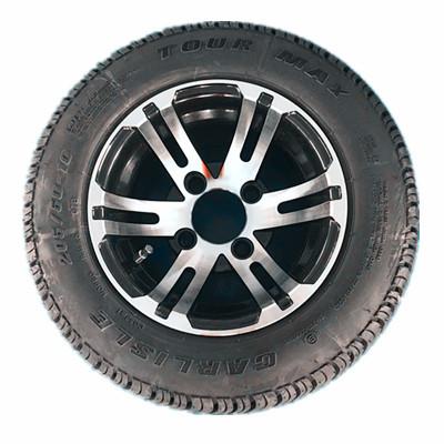 Buy cheap Black Finishing Electric Golf Cart Parts Pneumatic Rubber Wheels Environmental Protection from wholesalers