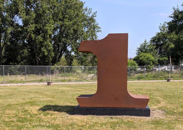 Buy cheap Contemporary Decoration Outdoor Metal Art Sculpture Corten Steel Number Sculpture from wholesalers