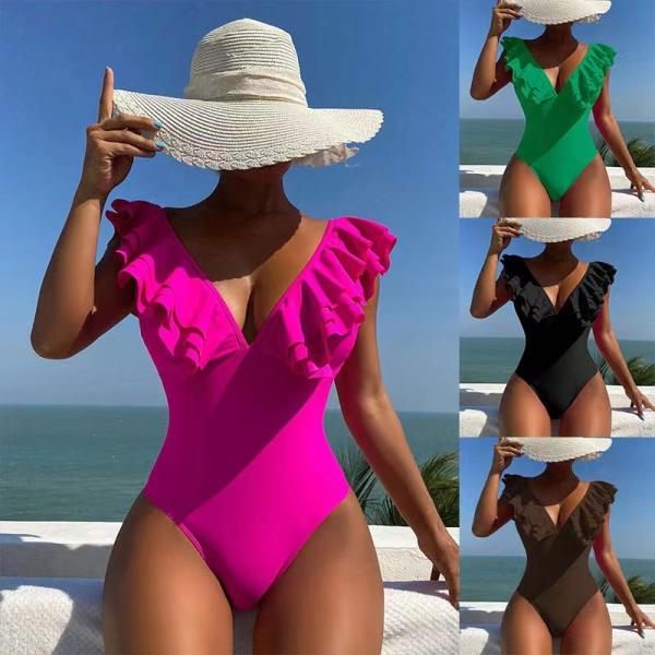 Buy cheap Sexy Sling Single Shoulder Swimsuit Bikini Push Up One Piece Swim Suit from wholesalers