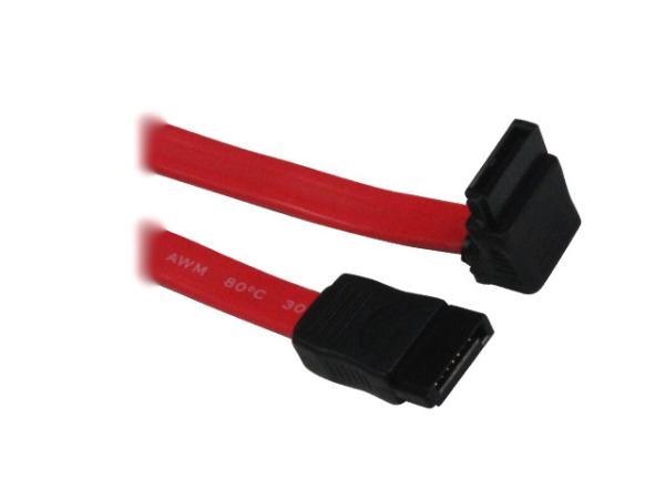 Buy cheap 7pin gold plated SATA cable 90,90 degree SATA 7Pin cable,right angle sata cable from wholesalers