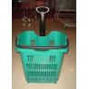 Buy cheap Movable Supermarket Shopping Trolley On Wheels Aluminum Alloy Pull Rod from wholesalers