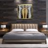 Buy cheap Framed Hand Painted Modern Abstract Canvas Art Oil Painting Living Room Decor from wholesalers