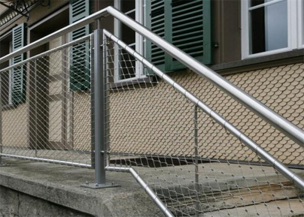 Buy cheap Flexible Lightweight Stainless Steel Ferrule Rope Mesh 2.0mm Stair Railing Infill For Protection from wholesalers