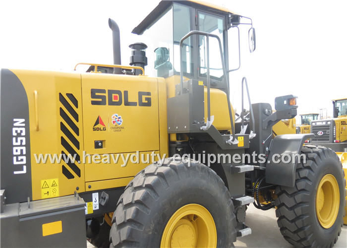 5T Loading Capcity SDLG Wheel Loader LG953N 162kw Weichai Deutz Engine 3m3 Bucket
