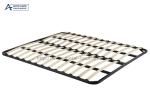 Black Wooden Slat Double Foldable Platform Bed Frame