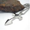 Buy cheap Gothic Fashion Men's Necklace 925 Silver Plated Titanium Stainless Steel Cross Sword Pedant (SP081) from wholesalers