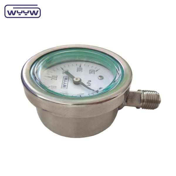 Buy cheap WYYW High Pressure Gauge 60mm All Stainless Steel Silicone Oil Filled Pressure Gauges from wholesalers