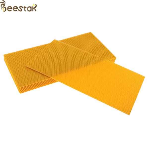 Quality Beekeeping tools premium grade Food grade 100% pure yellow beeswax comb foundation sheet for sale