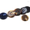Buy cheap Grey Resin Fancy Blazer Buttons 4 Holes Washable For Shirt from wholesalers