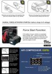 Total Output 18W Car Emergency Battery 4 in 1 Jump Starter With Air Inflator 12V