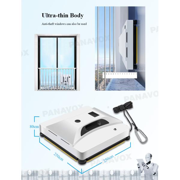 80W Brush Motor Glass Electric Handle Window Vacuum Cleaner Robot for Tall Buildings
