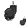 Buy cheap 3 Inch Grip Ring Stem Soft PU Wheels Transparent Swivel Plug In Office Chair Casters from wholesalers