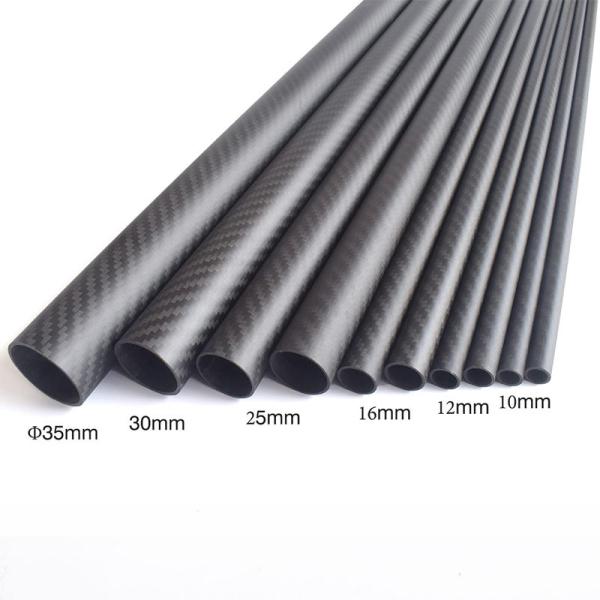 Buy cheap 10mm 12mm 14mm 20mm 22mm 25mm 30mm Carbon Fiber Pipe Tube Custom Carbon Fiber Composite Tube from wholesalers