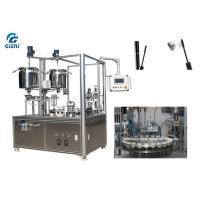 Buy cheap Rotary Type Mascara Filling Machine Stainless Steel With Brush Inserting Divice product