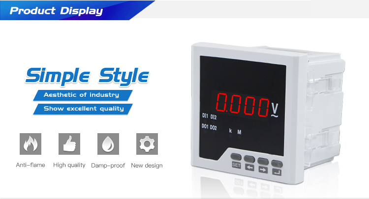 CN-AV31 96*96 cheap Single Phase Voltage Voltmeter 0-500Vac