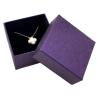 Buy cheap Leather Pink Purple Ring Jewelry Packaging Box With Velvet Foam Insert from wholesalers
