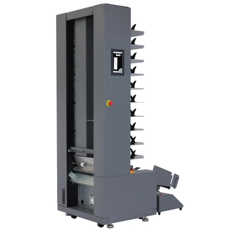 Air Suction 10 Bins Automatic Paper Sheet Book Booklet Collating Machine Equipment