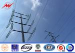 Galvanized Steel Transmission Pole Shockproof Electric Light Pole