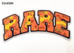 Name Letter Chenille Embroidery Patches With Camouflage Thread 7" Width