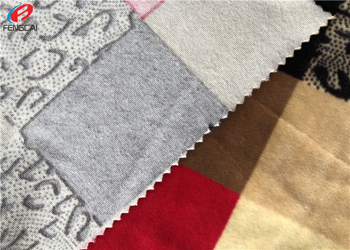 Polyester Spandex Velvet Upholstery Fabric 4 Way Stretch Super Soft Minky Home Textile Fabric