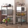 Buy cheap Household Kitchen Living Room Floor Rack Removable Three-Story Rectangular Storage Rack from wholesalers