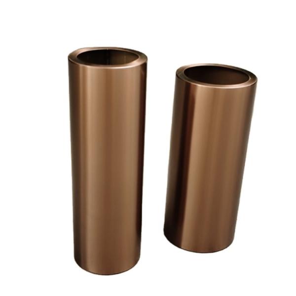 Buy cheap Luxury big round metal flower pot vertical garden flower planter from wholesalers