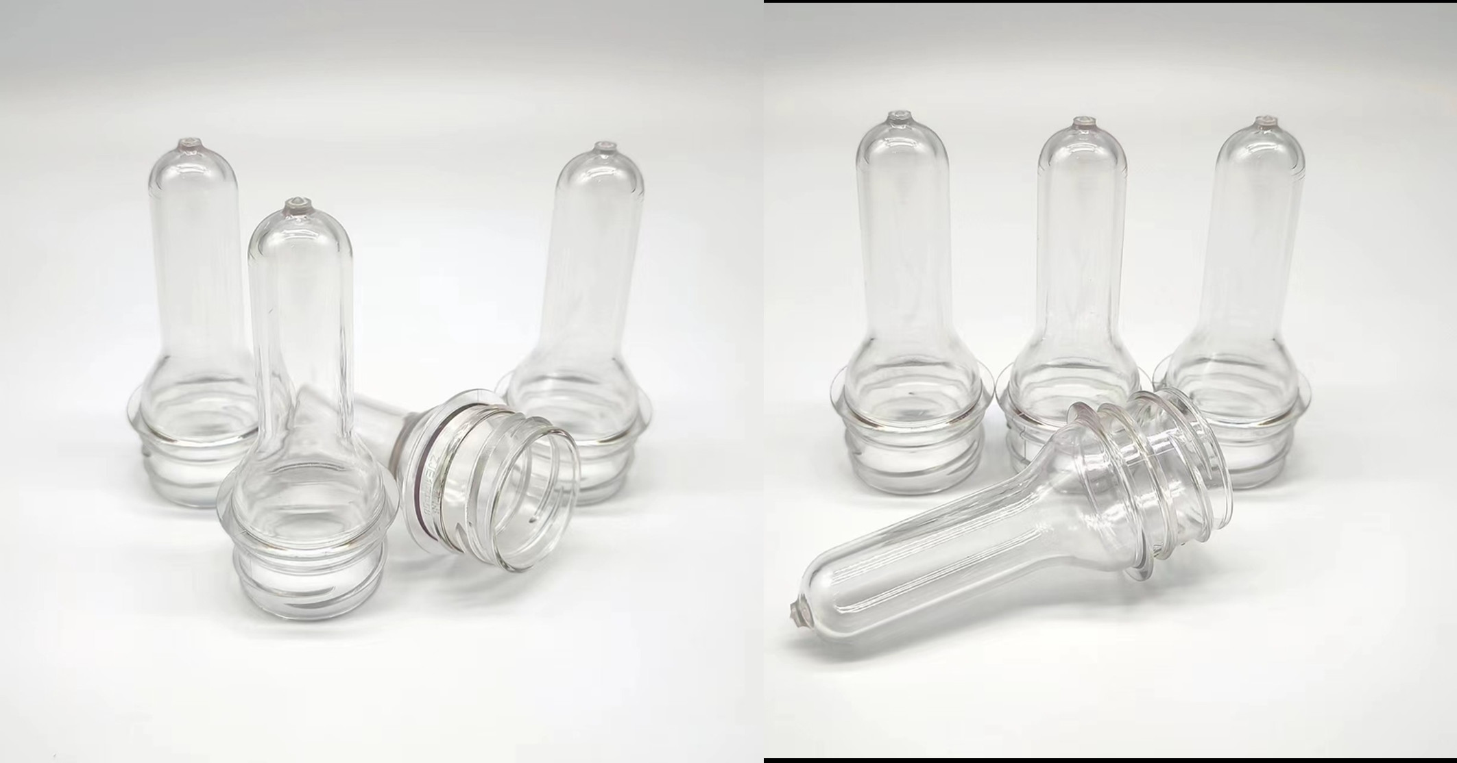 Ziman PET preform with excellent labeling capabilities