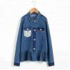 Buy cheap Fashion Spring Casual Girls Denim Clothes Damaged Denim Jacket OEM Service from wholesalers