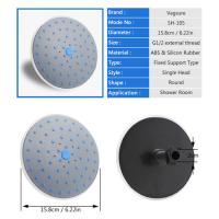 Buy cheap Ceiling / Wall Mounted Rain Shower Head , 6 Inch Round Rain Shower Head Easy product