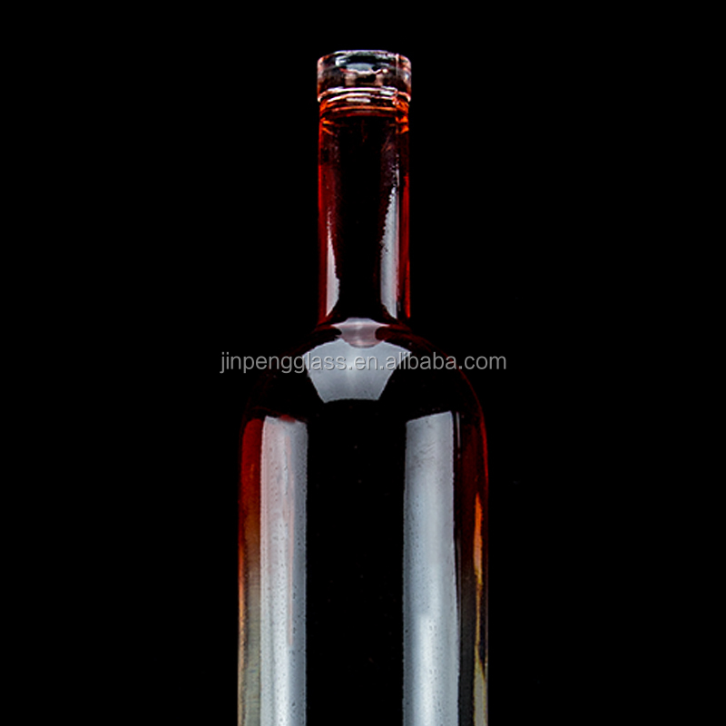 750ml Blue Square Glass Bottle with Gradient Color and Screw Cap Functional Features