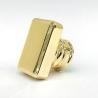 Buy cheap Classic Zinc Alloy Gold Rectangle Shape Metal Zamac Perfume Bottle Cap from wholesalers