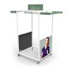 Buy cheap Retail Gondola Clothing Store Display Rack Wood Effect from wholesalers