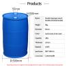 Buy cheap Open Top 200L Black Plastic Barrel Drum With Lid For Chemical Waste Disposal from wholesalers