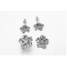 Buy cheap Heart Pendant 925 Sterling Silver Personalized Bracelet Earrings Ring Necklace women Jewelry Set from wholesalers