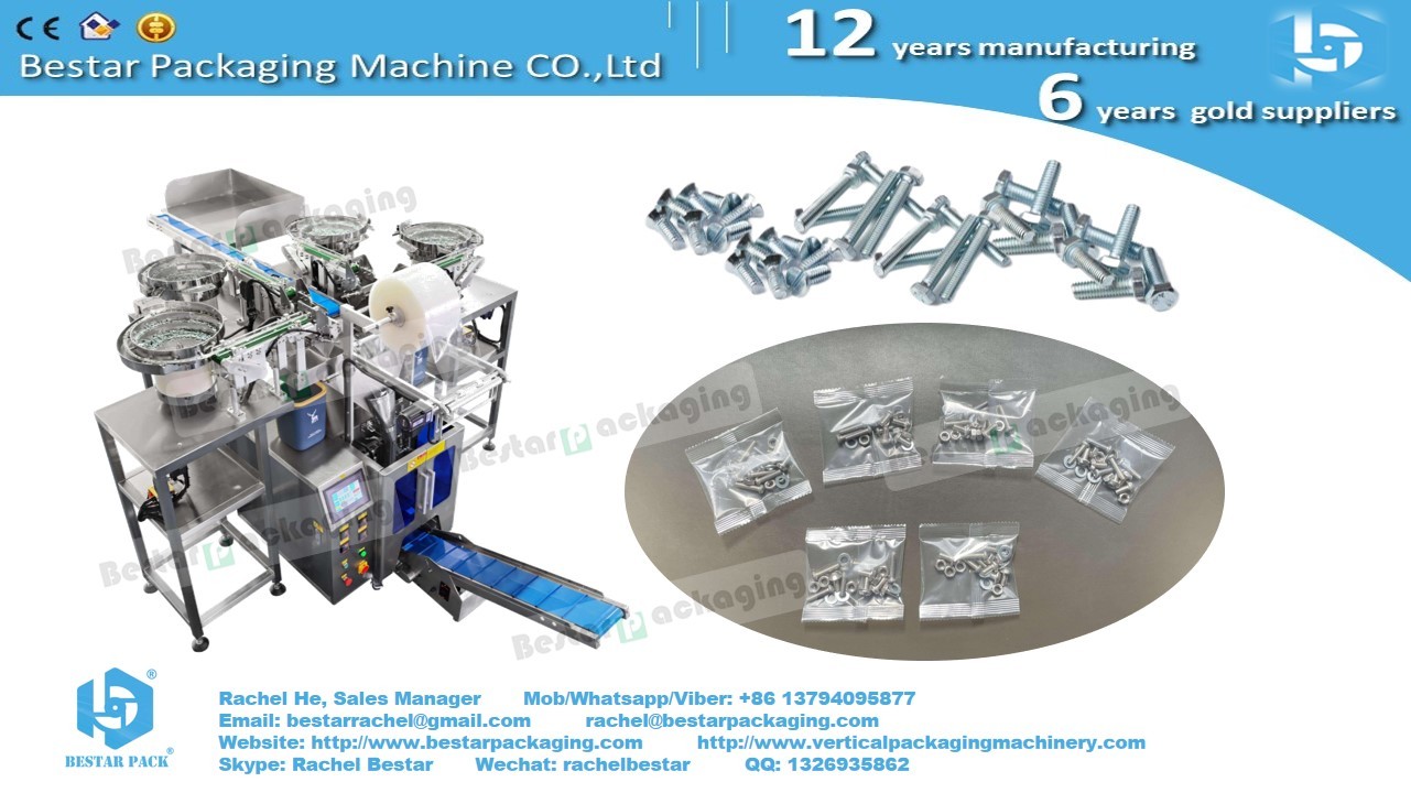 Bestar automatic packing machine with 5 counting vibration for hardware