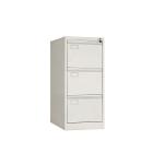 Waterproof Powder Coated Steel 3 Drawer Filing Cabinet