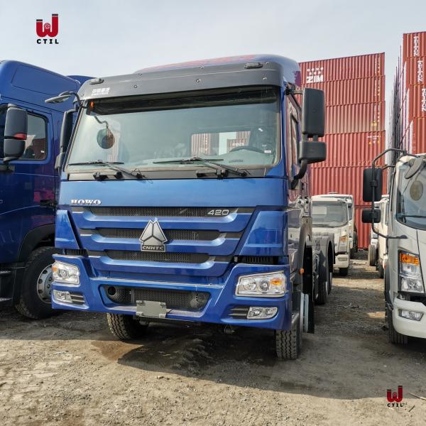 Buy cheap New/Used HOWO Heavy Duty 30Ton 420HP Black/Red Tractor Head Truck from wholesalers