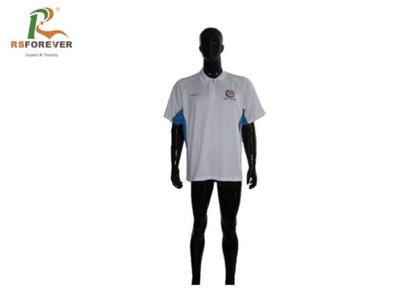 Buy cheap Blank Mens Printed Polo Shirts Custom Embroidered Dri Fit Sportswear 160 Grams from wholesalers