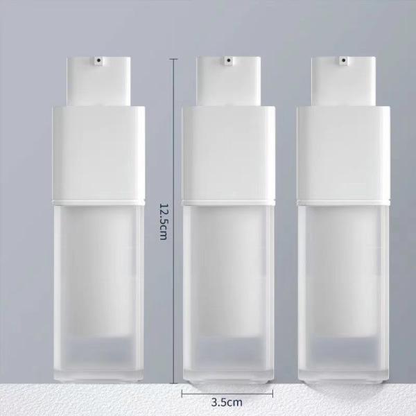 30ml 50ml Plastic PP Square Airless Bottle with Pump