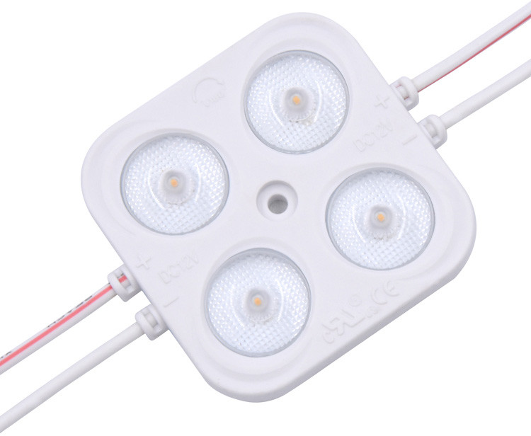 Injection 2835 LED Module 12V 24V 4 Light Sign Lens 3W SMD IP67 Waterproof
