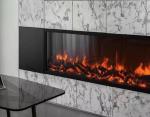 Brown Electric Fireplace With Added Moisture Humidifier And Overheating