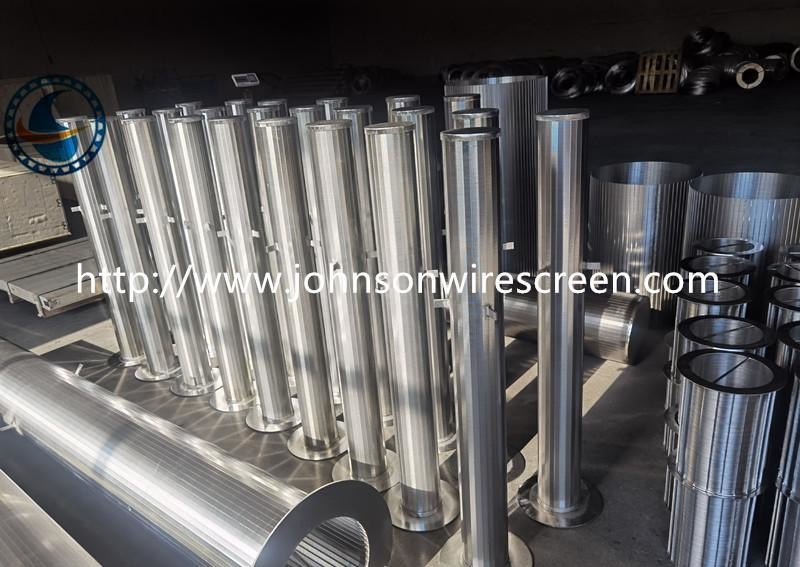 100 Micron Wedge Wire Screen Pipe Filtering Metal Residue In Industry