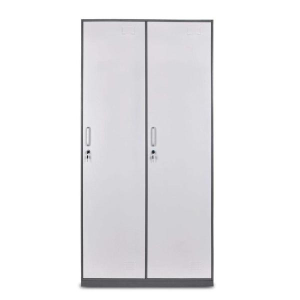 Buy cheap two line two doors school hospital steel powder coating gym locker wardrobe from wholesalers