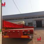 80t Hydraulic 3 Axle Low Bed Trailer 12R22.5 Transport Excavator