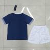 Buy cheap Polyester Fabric Kids Soccer Jerseys Royal Blue Football Jersey Commemorative Edition from wholesalers