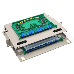 China 24 Cores SC/UPC Fiber Optic Terminal Box Optical Patch Panel ODF on sale